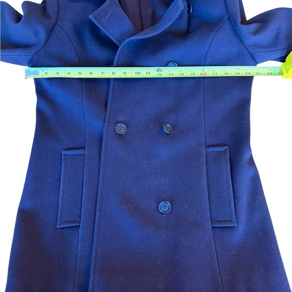 Evan Picone Peacoat Women's 100% Wool Plum Color Vintage Winter - Picture 11 of 13